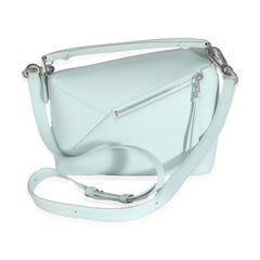 Loewe Blue Iceberg Classic Calfskin Small Puzzle Edge Bag