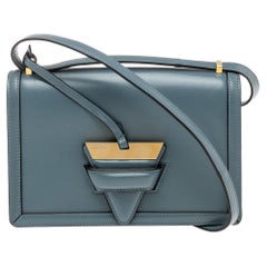 Loewe Blue Leather Barcelona Crossbody Bag