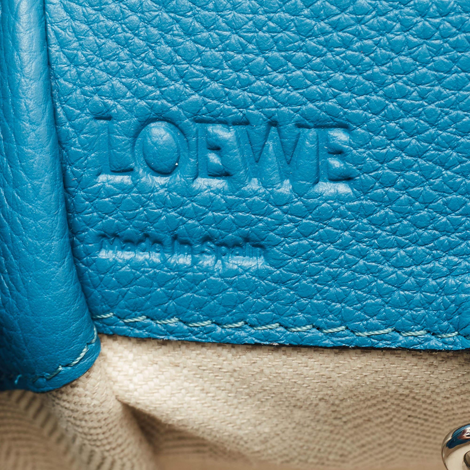 Loewe Blue Leather Small Hammock Shoulder Bag 5