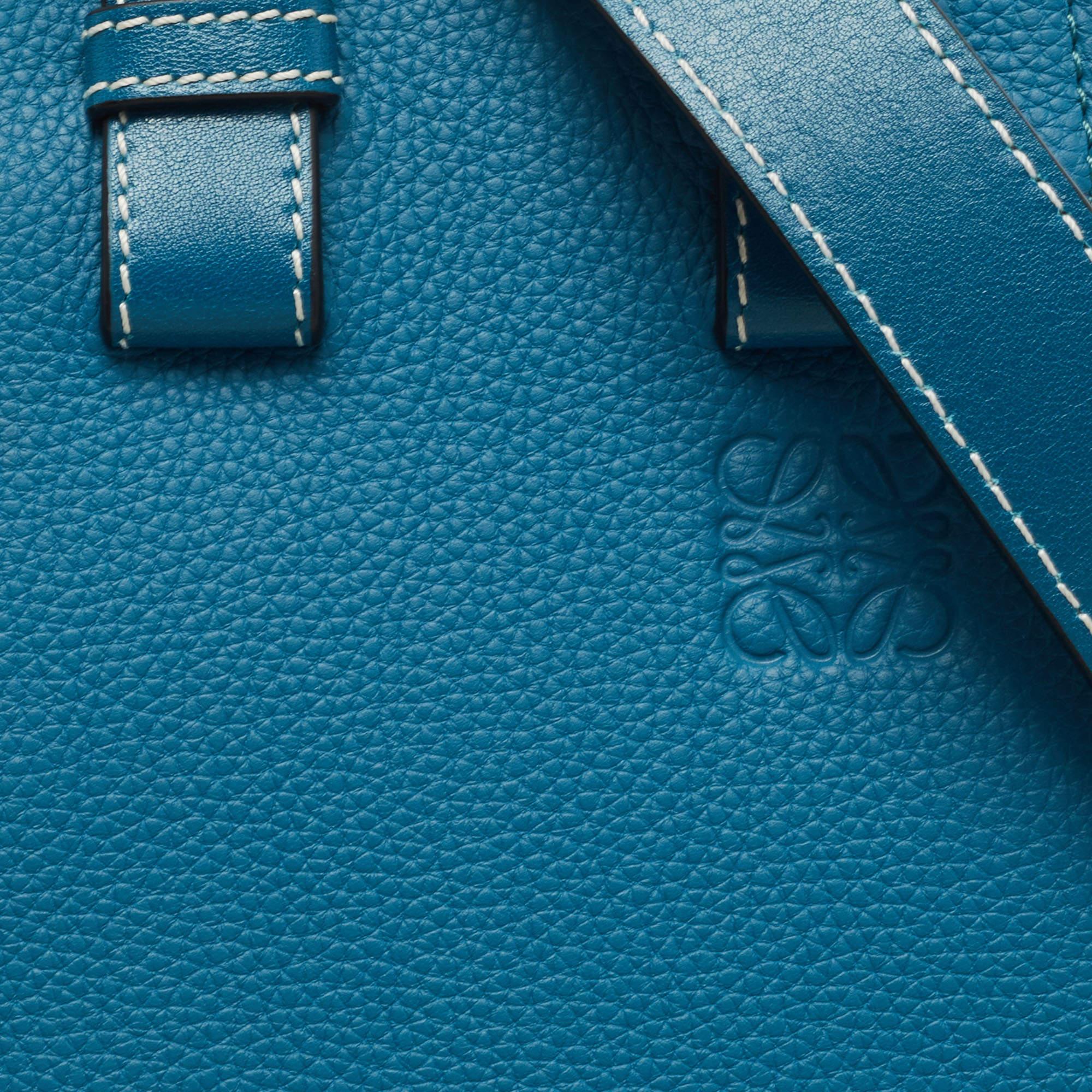 Loewe Blue Leather Small Hammock Shoulder Bag 6
