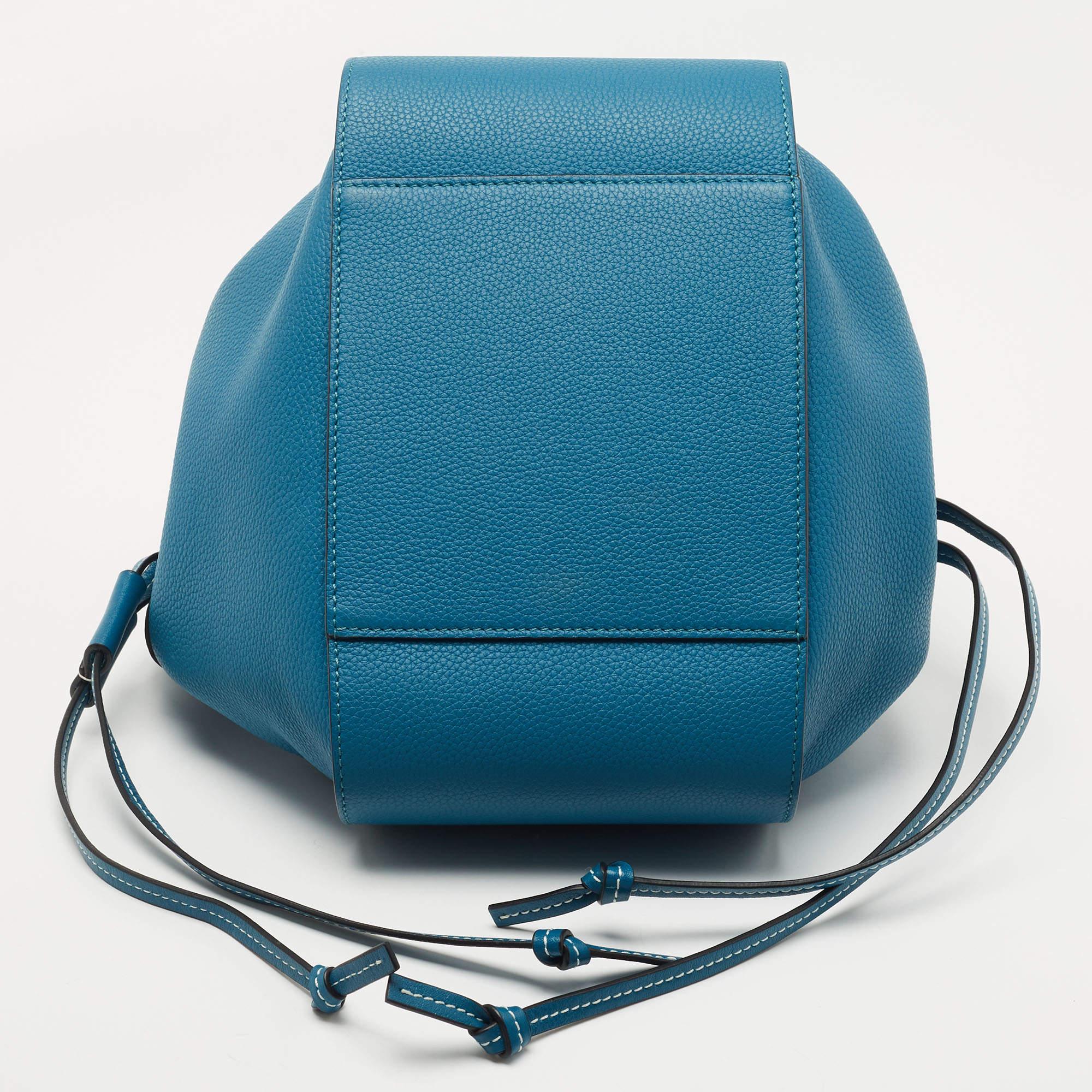 Loewe Blue Leather Small Hammock Shoulder Bag 3