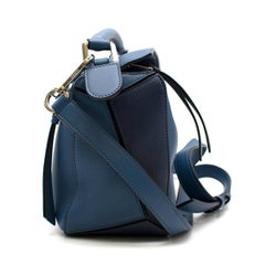 Loewe Blue Small Puzzle Bag Small