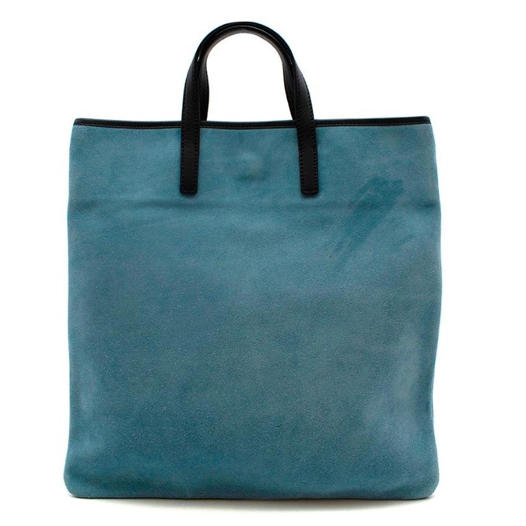 Loewe Blue Suede Top Handle Vintage Tote Bag For Sale at 1stDibs  loewe suede  tote, loewe vintage tote bag, loewe tote bag vintage