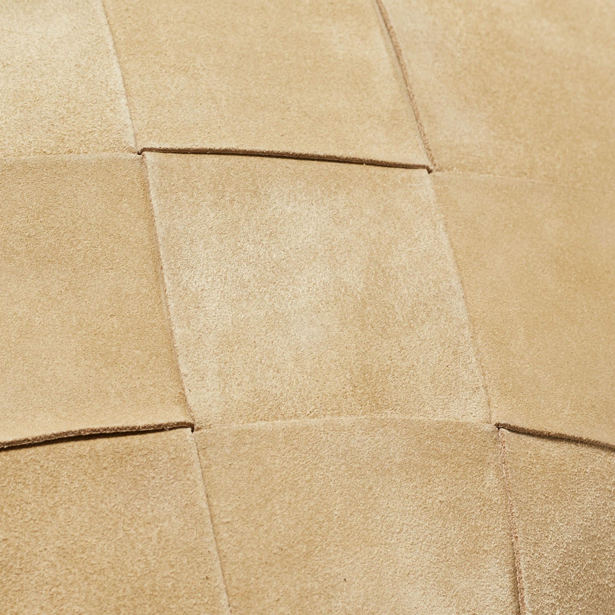 Loewe Brown/Cream Woven Leather and Suede Amazona 36 Bag 8