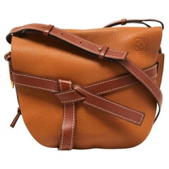Loewe Brown Leather Large Gate Shoulder Bag