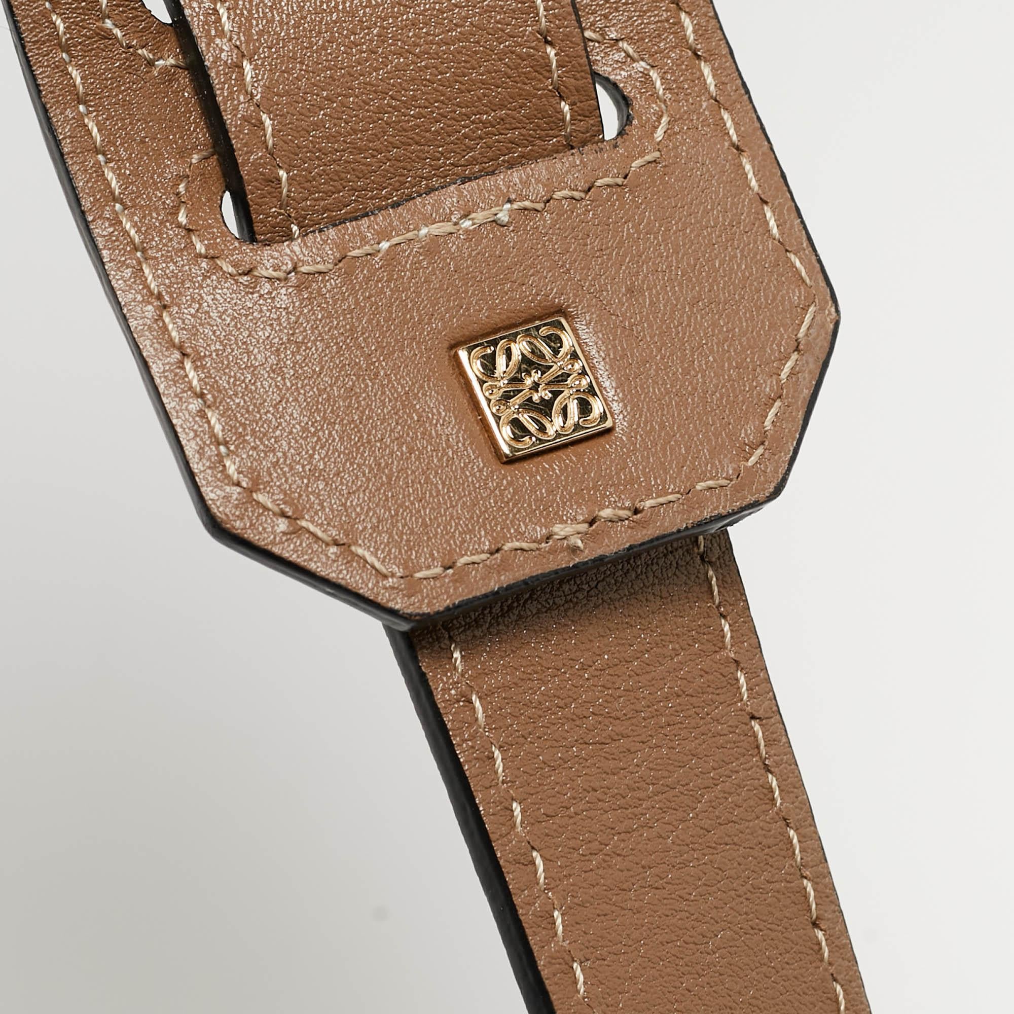 Loewe Brown Leather Medium Puzzle Shoulder Bag 8