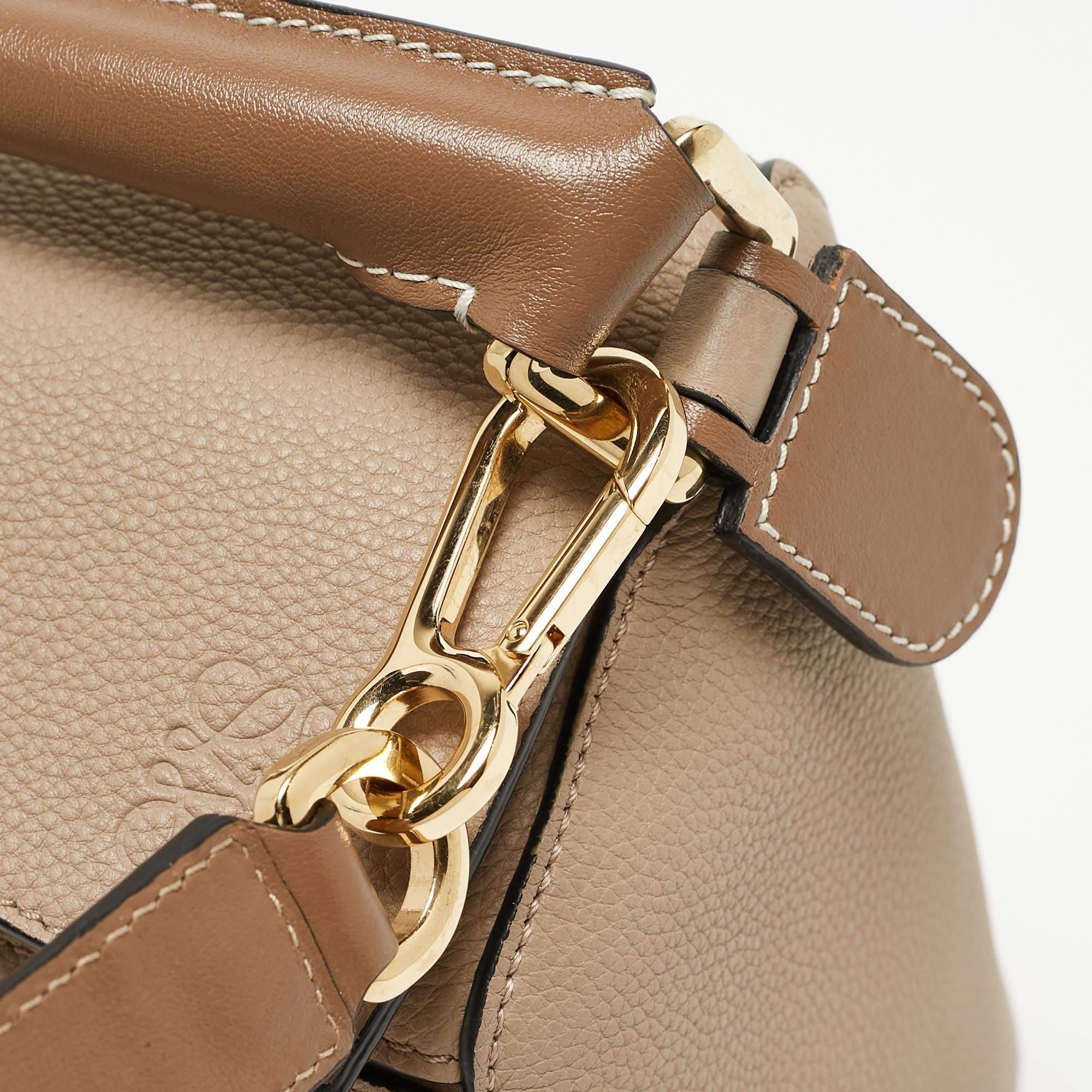 Loewe Brown Leather Medium Puzzle Shoulder Bag 2