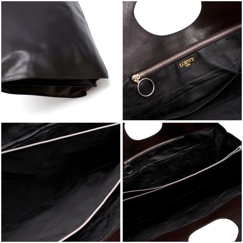 Loewe Brown Leather & Metal Vintage Top Handle Bag 2