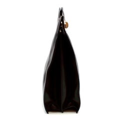 Loewe Brown Leather & Metal Vintage Top Handle Bag