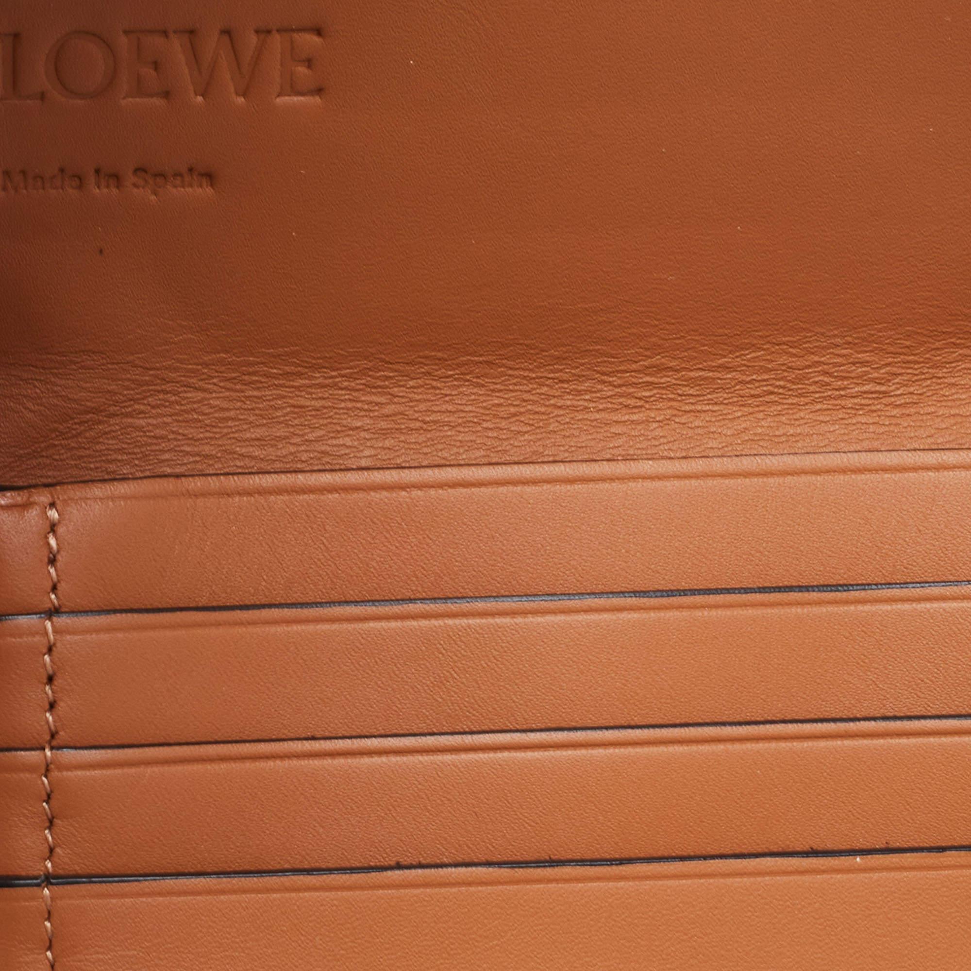 Loewe Brown Leather Mini Heel Duo Pouch Bag 1