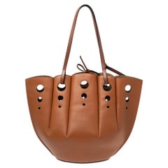 Loewe Brown Leather Shell Tote