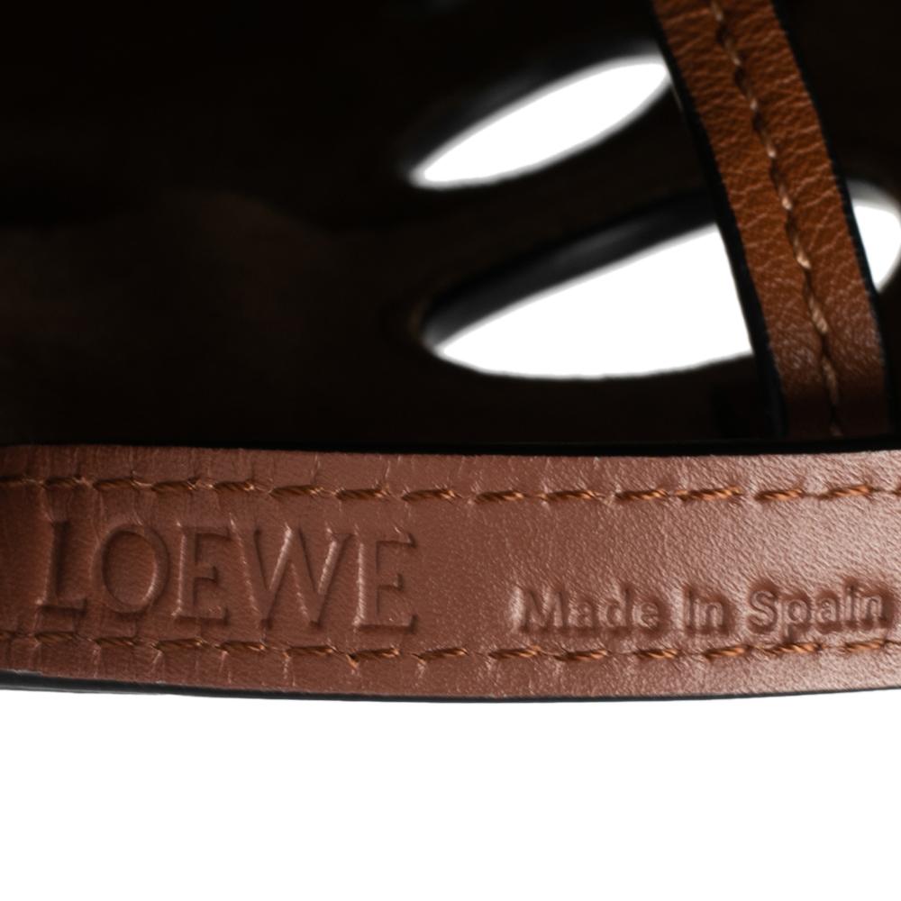 Loewe Brown Leather Shell Tote 1