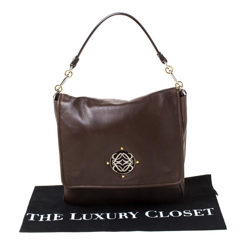 Loewe Brown Leather Shoulder Bag 6