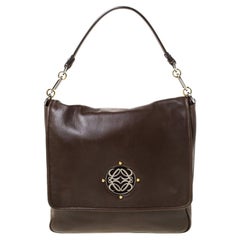 Loewe Brown Leather Shoulder Bag