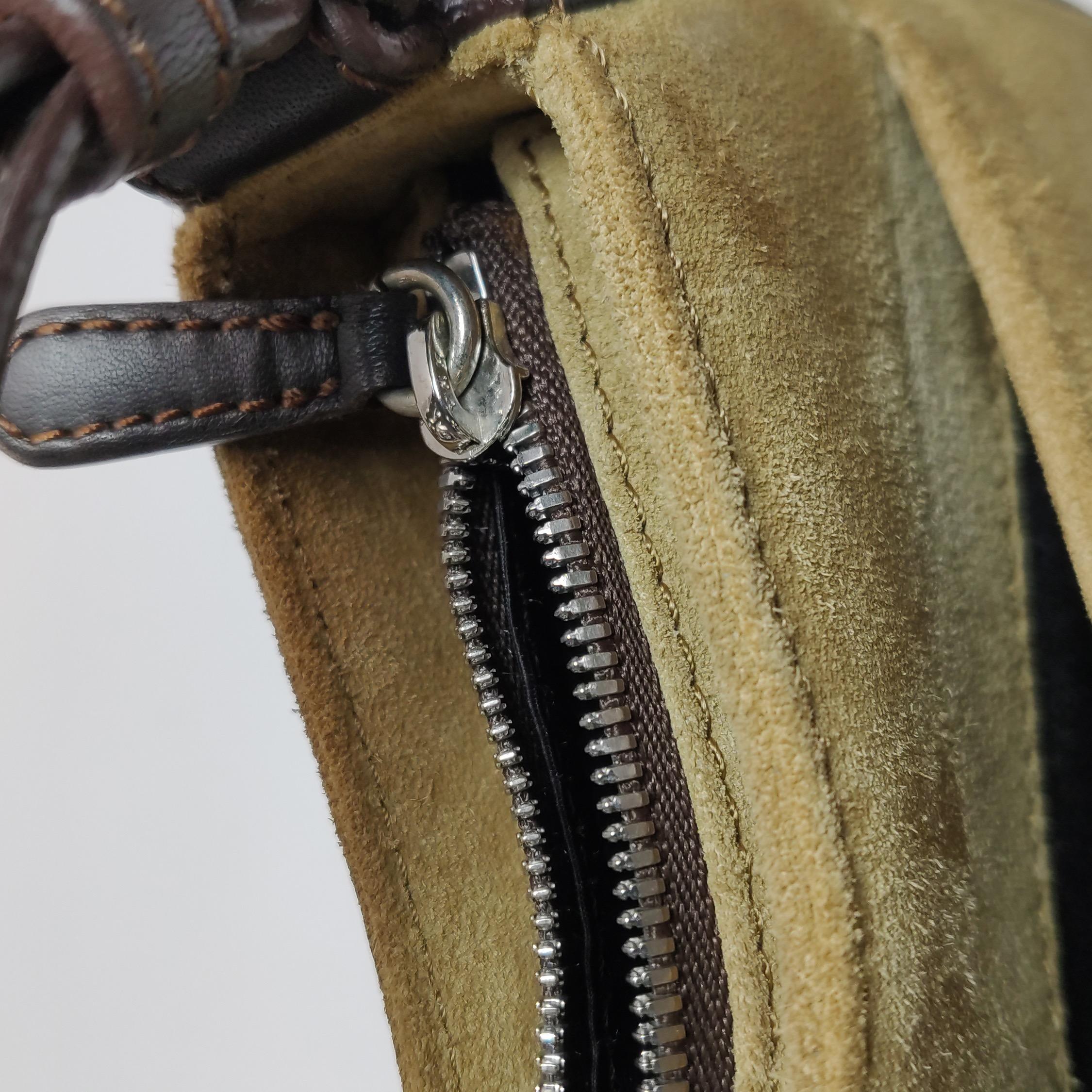 Loewe Brown Suede Shoulder Bag Vintage en venta 5