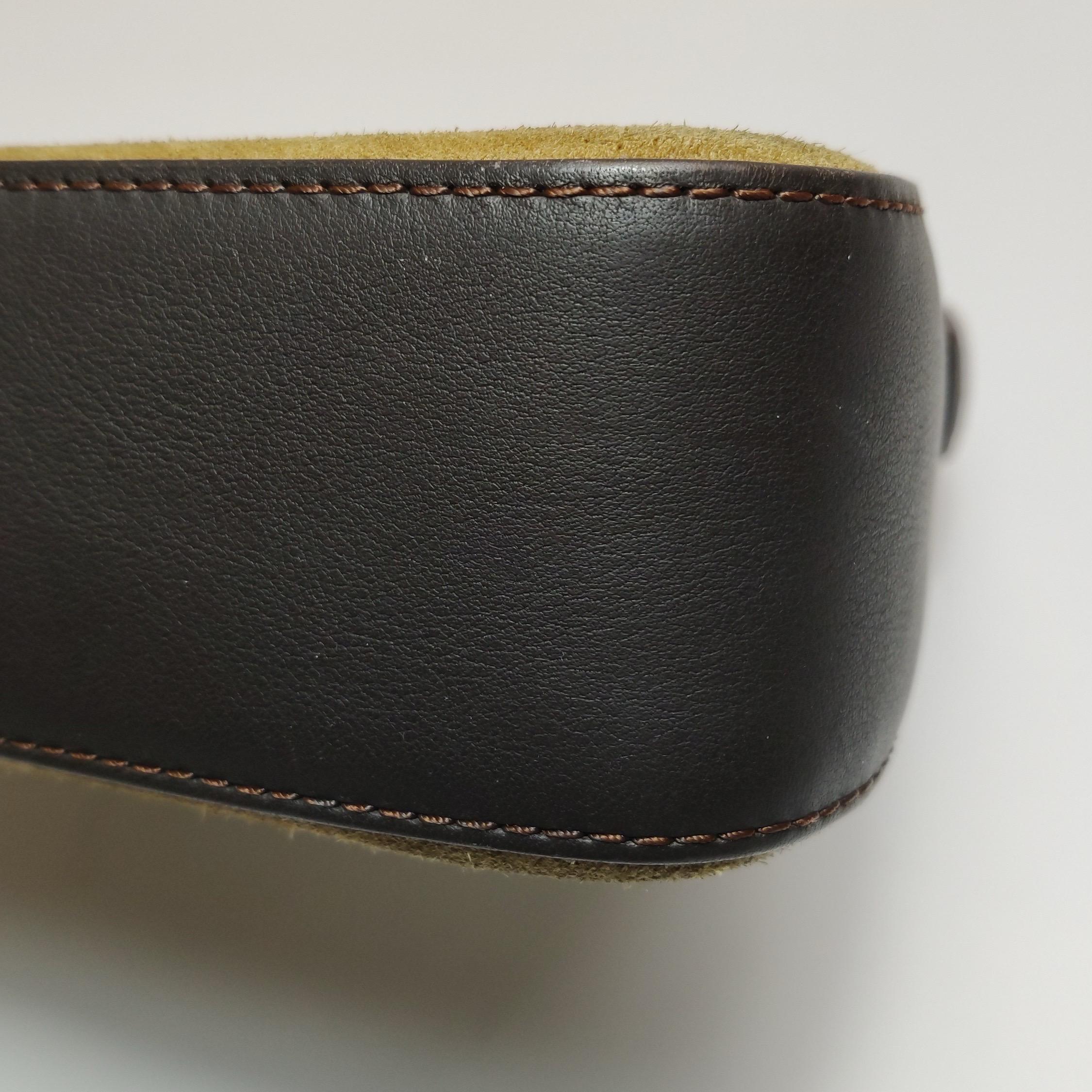 Loewe Brown Suede Shoulder Bag Vintage en venta 11