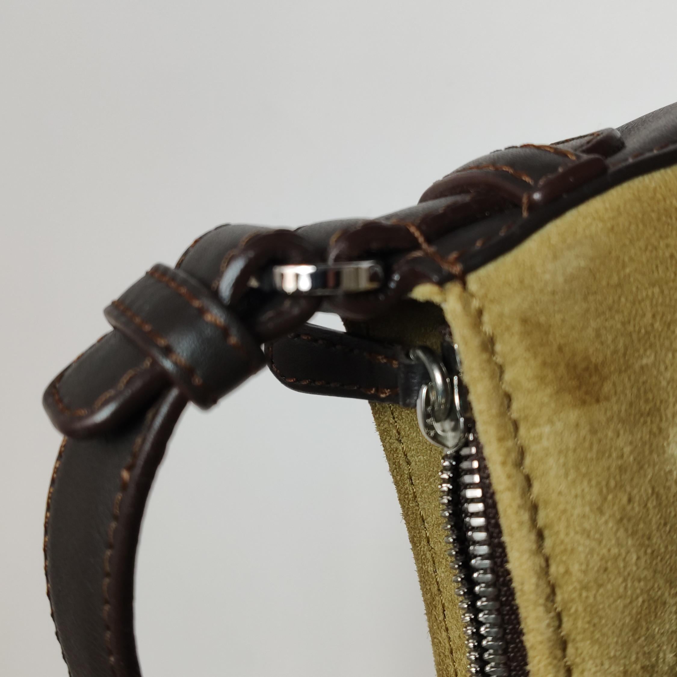 Loewe Brown Suede Shoulder Bag Vintage en venta 4
