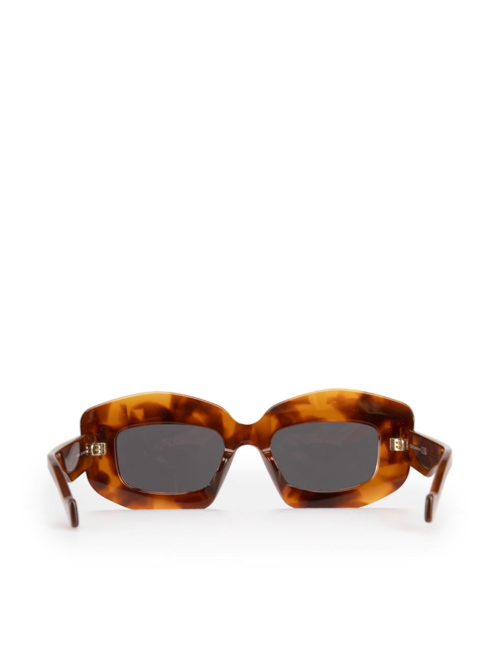 Loewe Brown Tortoiseshell Anagram Sunglasses In Excellent Condition In London, GB