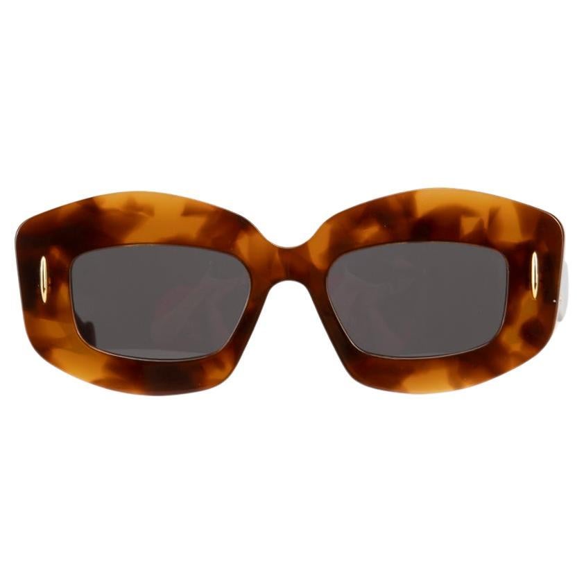 Loewe Brown Tortoiseshell Anagram Sunglasses