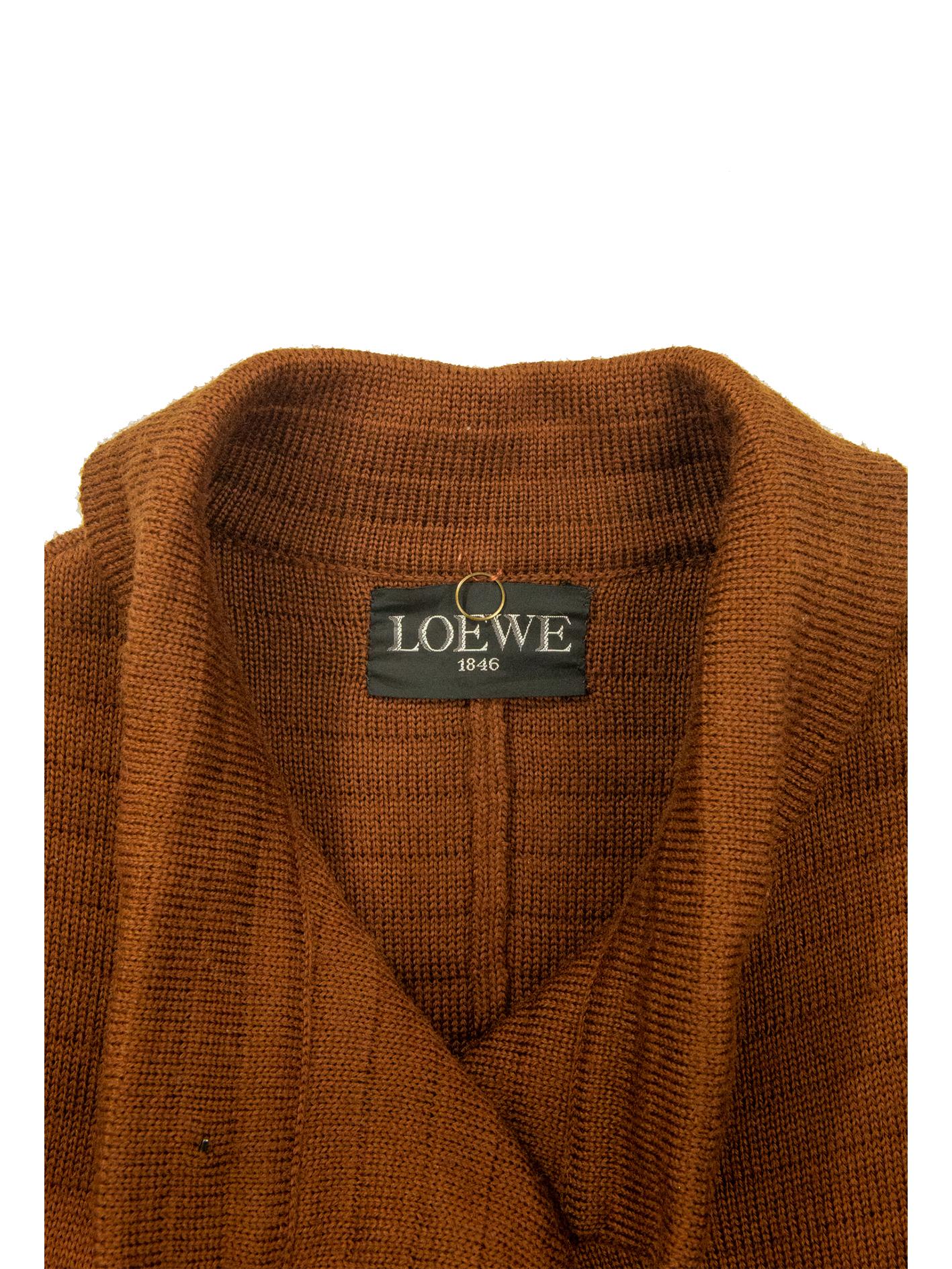 1970s Loewe Brown Wool Coat For Sale 2