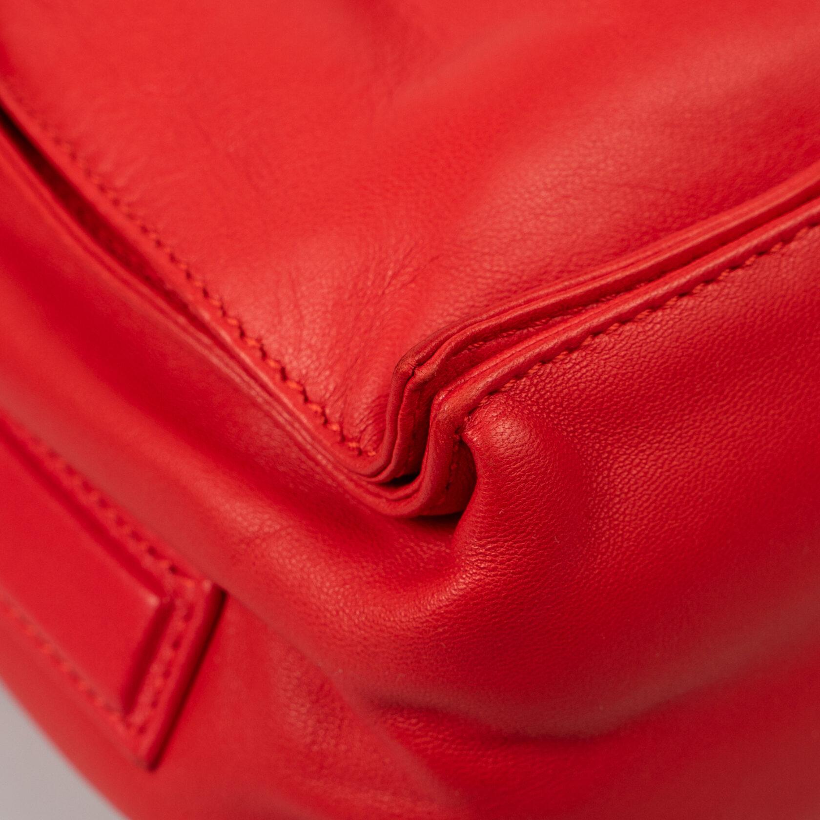 Red Loewe Bucket Bag For Sale