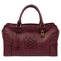 LOEWE burgundy leather AMAZONA 36 Bag