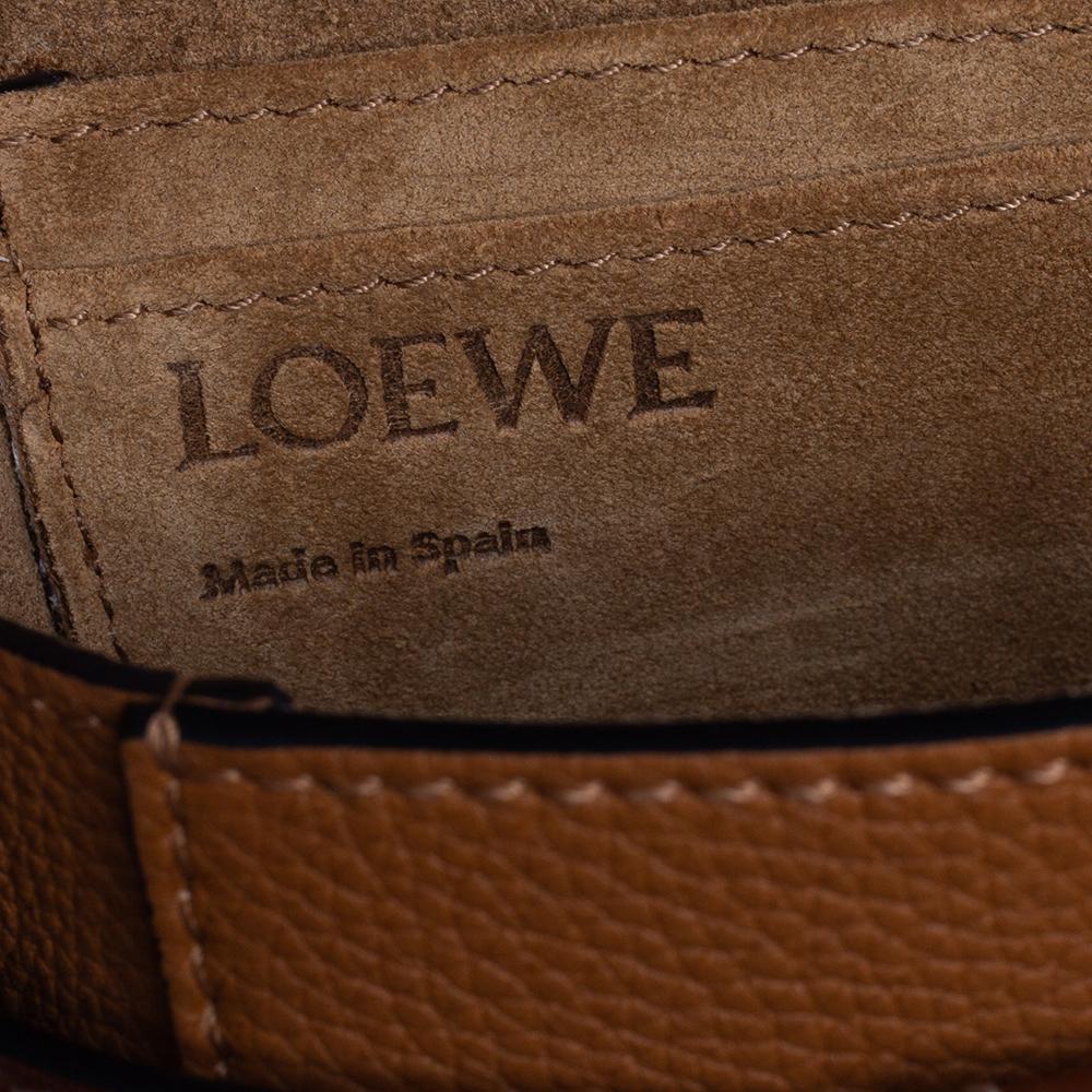 Loewe Caramel Brown Leather Mini Gate Crossbody Bag 4