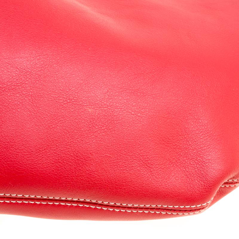Loewe Cerise Red Leather Hobo 2