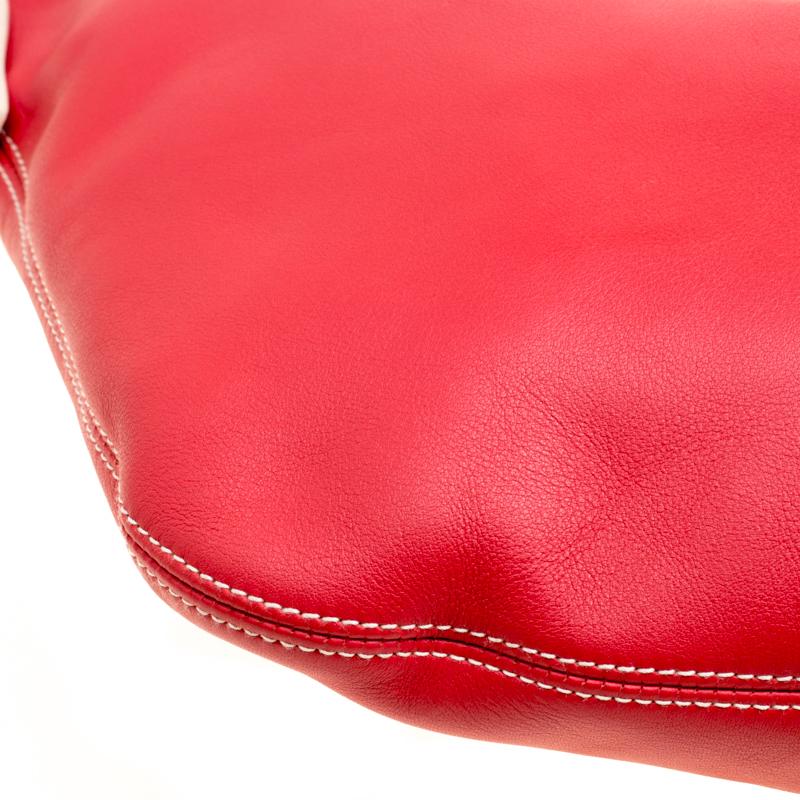Loewe Cerise Red Leather Hobo 3
