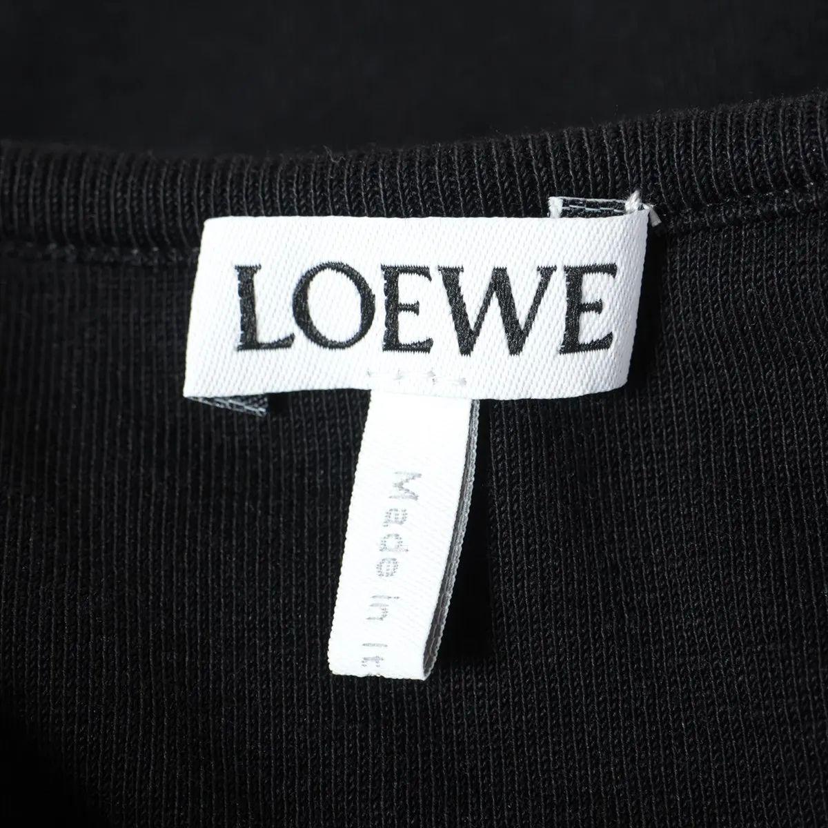 Loewe - Robe longue bodycon en coton - Noir en vente 2