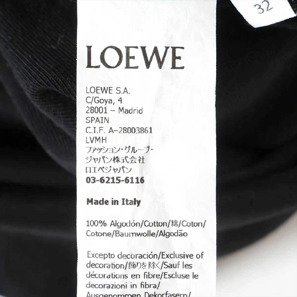 Loewe - Robe longue bodycon en coton - Noir en vente 3