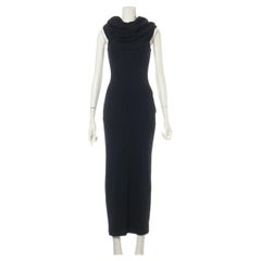 Loewe - Robe longue bodycon en coton - Noir