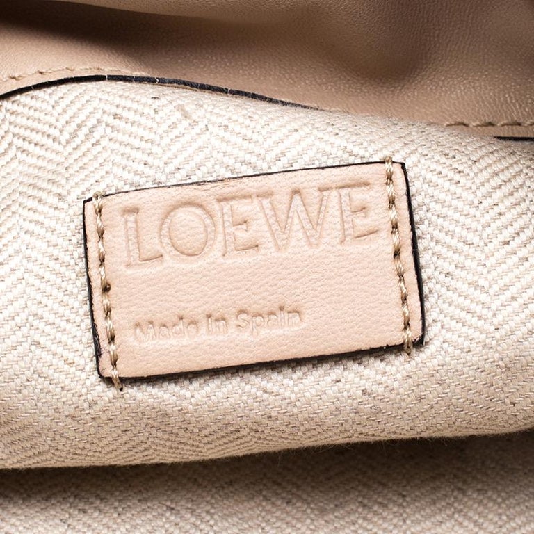 Loewe Cream Leather Flamenco Knot Hobo For Sale at 1stDibs