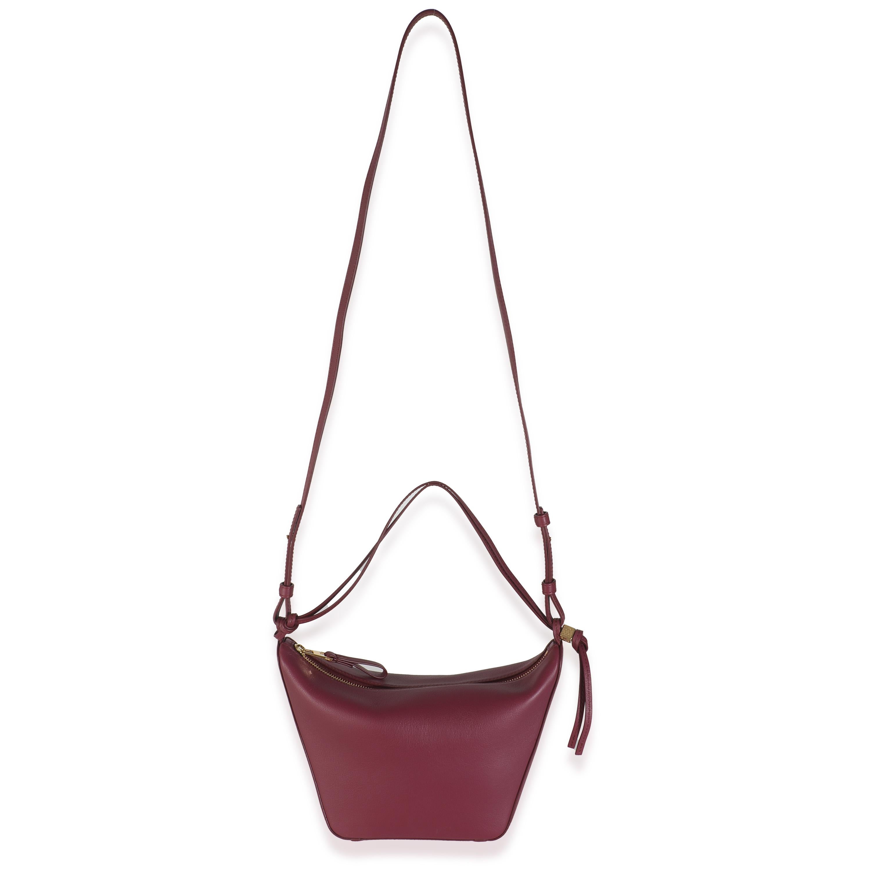 Loewe Crimson Calfskin Mini Hammock Hobo For Sale 2