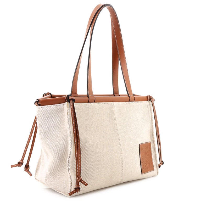 loewe cushion canvas tote bag