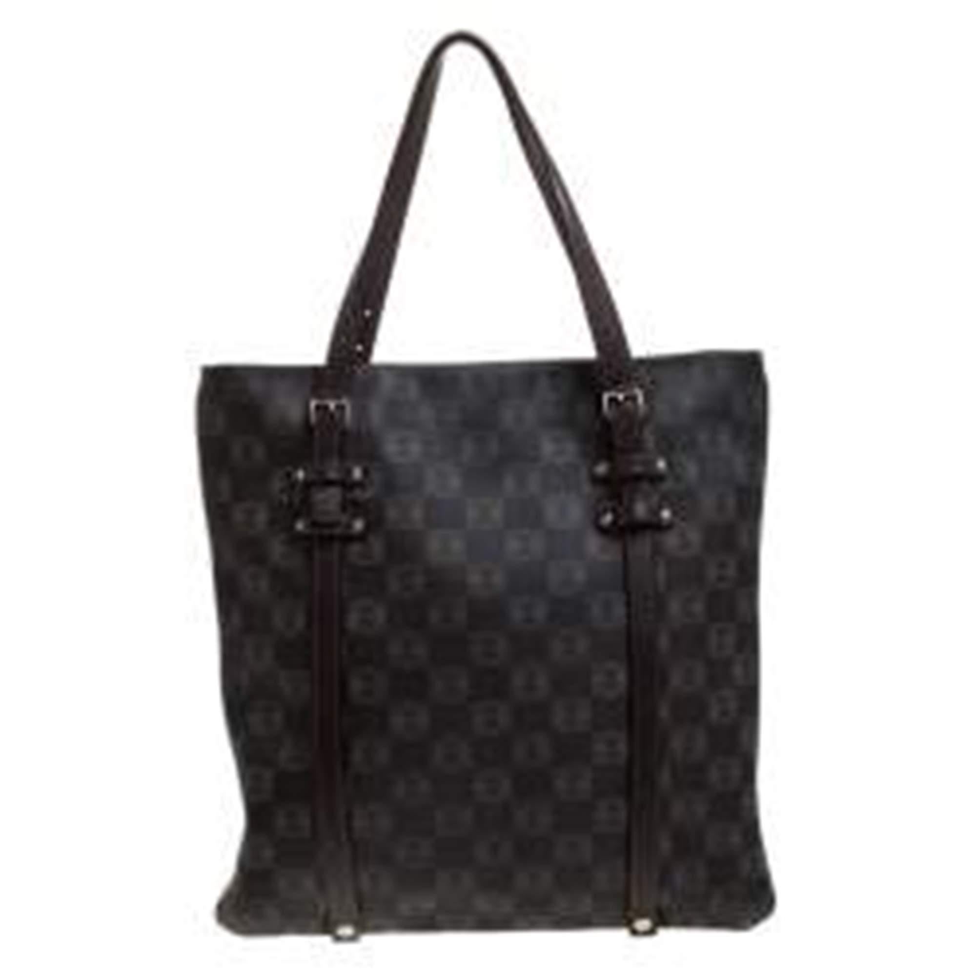 Black Loewe Dark Brown Mongram Canvas Bolso Tote