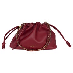 Loewe Dark Burgundy Medium Flamenco Bag
