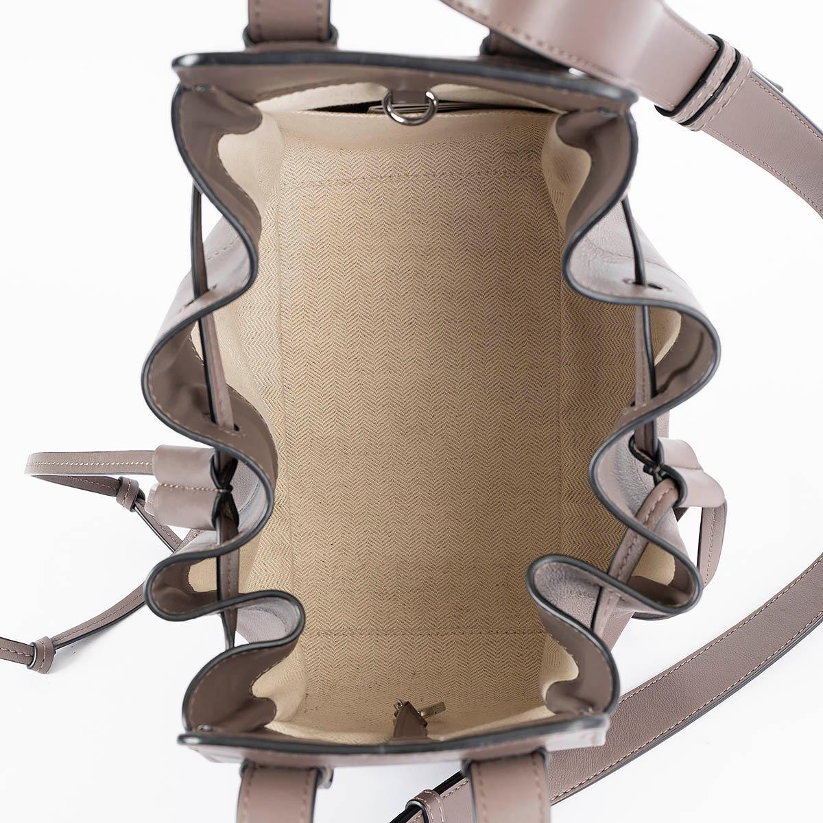 Gray LOEWE dark taupe leather SMALL HAMMOCK Shoulder Bag For Sale