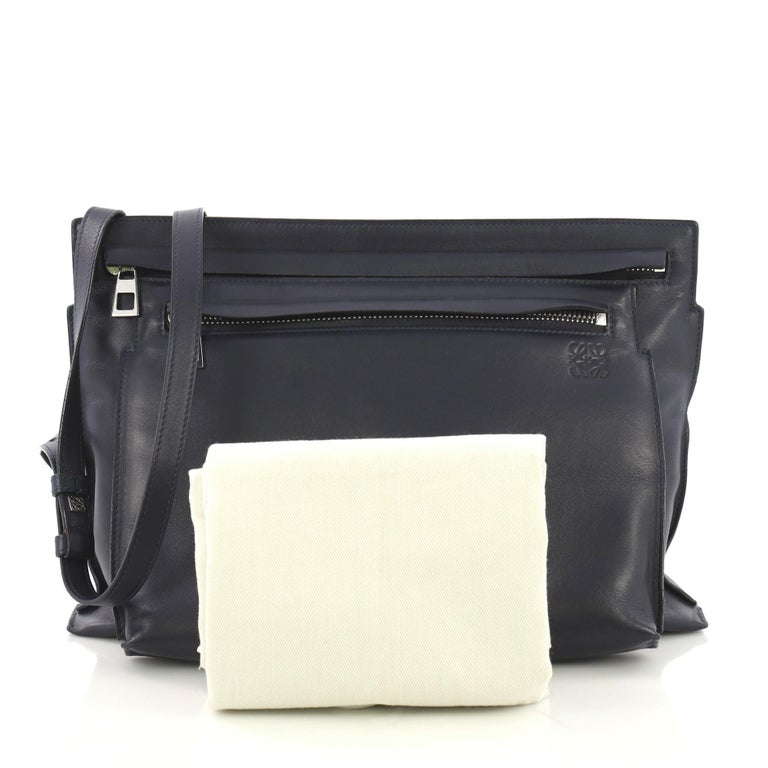 Loewe Double Pouch Crossbody Bag Leather Large at 1stDibs