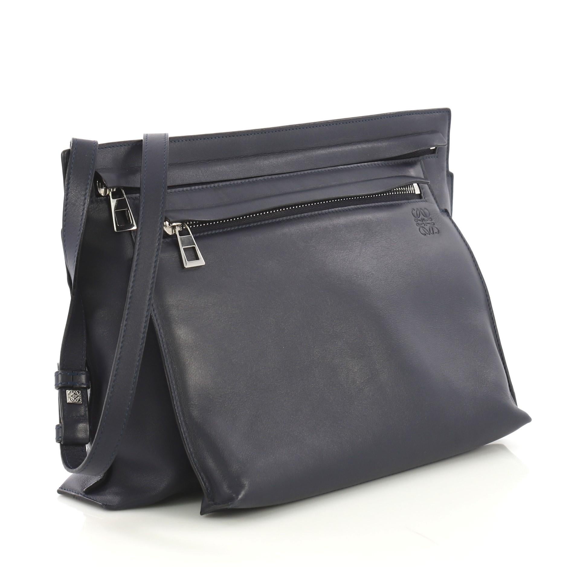 Loewe Double Pouch Crossbody Bag Leather Large at 1stDibs | loewe ...