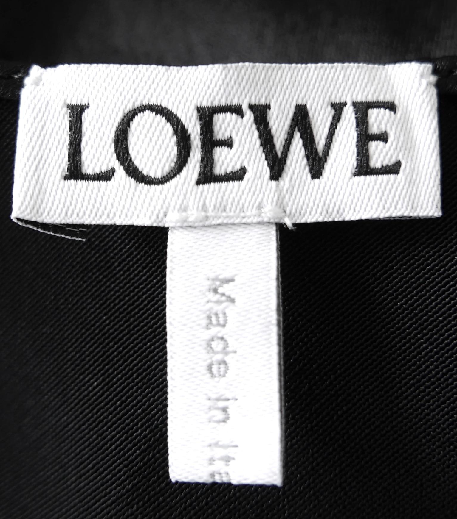 Loewe Draped Satin & Crepe Anagram Chain Dress For Sale 3