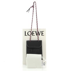 Loewe Eye/Loewe/Nature Neck Pocket Pouch Embossed Calfskin