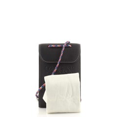 Loewe Eye/Loewe/Nature Neck Pocket Pouch Embossed Calfskin