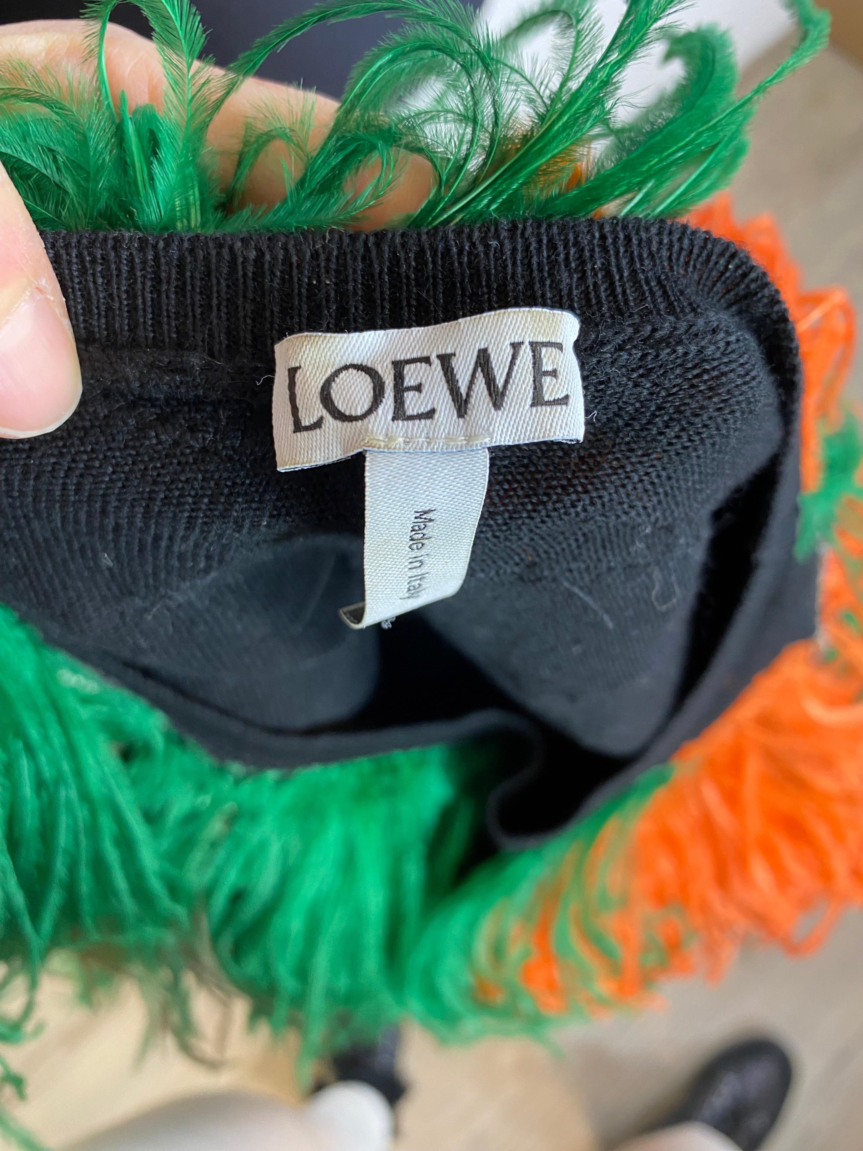 Top con piume Loewe in vendita 3