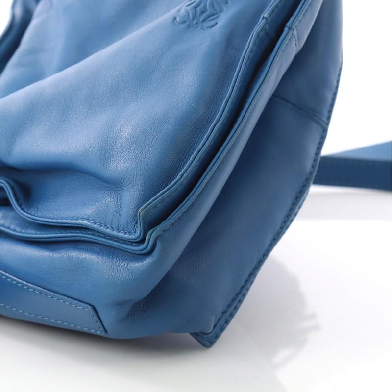 Blue Loewe Flamenco Bag Leather Small