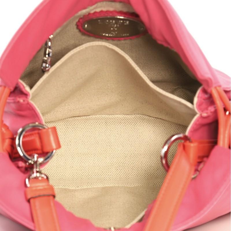 Pink Loewe Flamenco Bag Leather Small