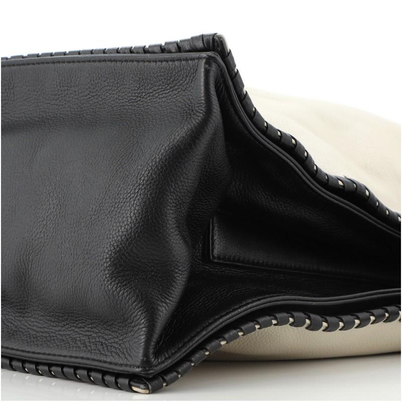 Beige Loewe Flamenco Bag Whipstitch Leather Large