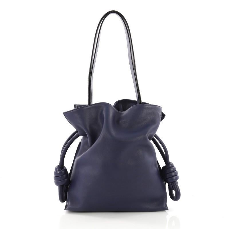 Loewe Flamenco Knot Bag Leather Small In Good Condition In NY, NY