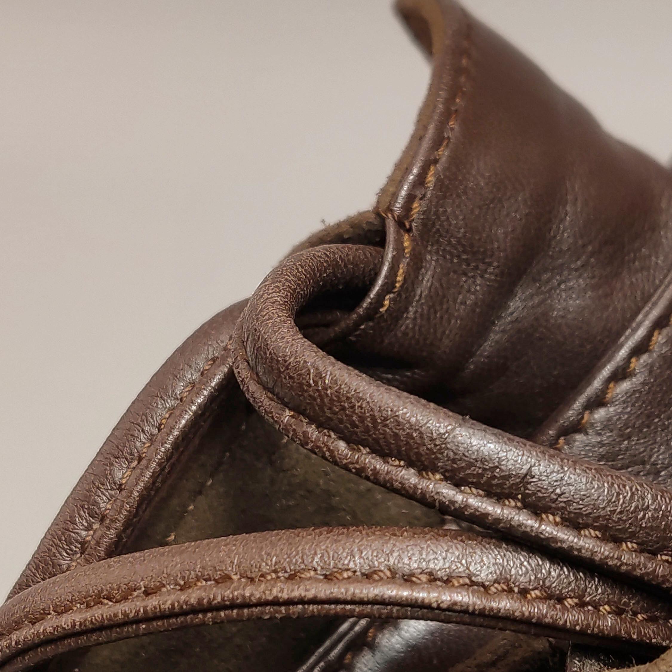 Loewe Flamenco Medium Braun Wildleder Umhängetasche 28cm 9