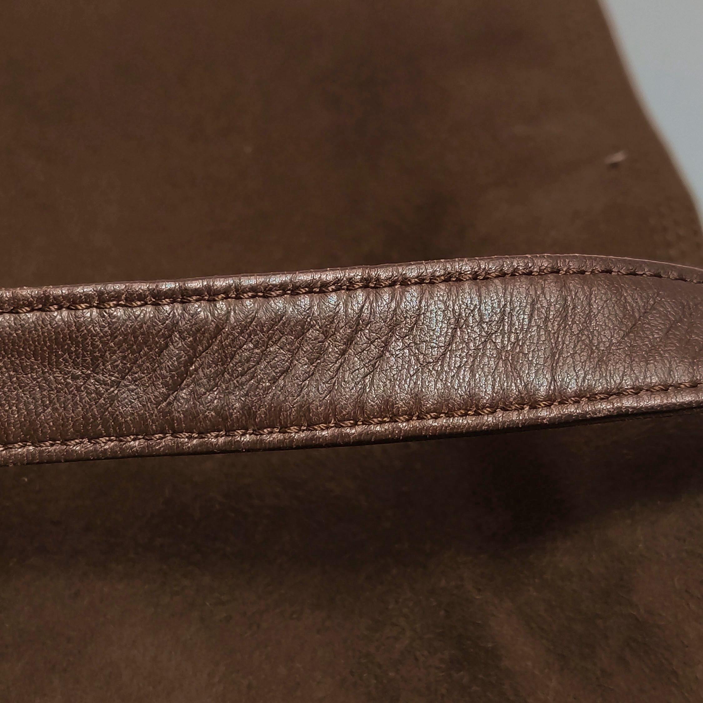 Loewe Flamenco Medium Braun Wildleder Umhängetasche 28cm 15